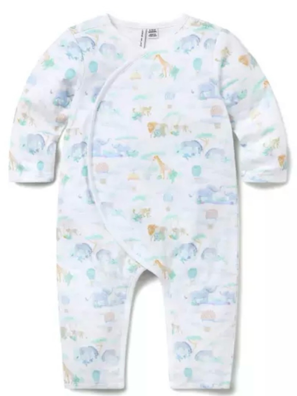 Janie and Jack Baby Animals Toile Wrap One-Piece and Bear Ear Beanie